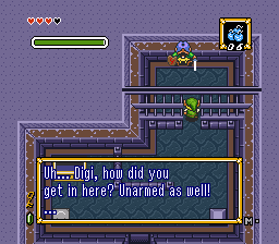 The legend of Zelda Parallel Worlds In game 2